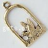 Zinc Alloy Animal Pendants, Cage, plated Approx 3mm 
