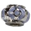 Enamel Zinc Alloy European Beads, Rondelle, plated, without troll & large hole nickel, lead & cadmium free Approx 4.5-5mm 