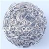 Iron Wire Beads, Round, colorful plated 30mm 