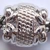 Zinc Alloy European Beads, plated, without troll Approx 4.5-5mm 