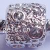 Zinc Alloy European Beads, Tube, plated, without troll Approx 4.5-5mm 