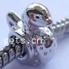 Zinc Alloy European Beads, Animal, plated, without troll Approx 4.5-5mm 