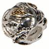 Zinc Alloy European Beads, Drum, plated, without troll & two tone Approx 4.5-5mm 