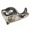 Zinc Alloy European Beads, Dolphin, plated, without troll Approx 4.5-5mm 