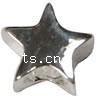 Zinc Alloy European Beads, Star, plated, without troll Approx 4.5-5mm 