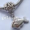 Zinc Alloy European Pendants, Fish, plated, without troll Approx 5mm 