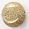Brass Stardust Beads, Round, plated, flower cut 6mm Approx 1.5mm 