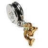 Zinc Alloy European Pendants, Dolphin, plated, two tone  Approx 4.2mm 