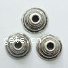 Zinc Alloy Bead Caps, Round, plated nickel, lead & cadmium free Approx 2mm 