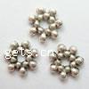 Zinc Alloy Spacer Beads, Flower, plated nickel, lead & cadmium free Approx 1mm 