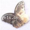 Pendentif Coquille en noir, coquille noire, papillon Environ 2mm, Vendu par PC