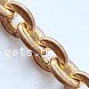 Brass Oval Chain, plated cadmium free 