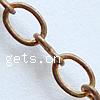Brass Oval Chain, plated cadmium free  
