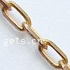 Brass Oval Chain, plated cadmium free [