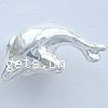Sterling Silver European Beads, 925 Sterling Silver, Dolphin, plated, with troll Approx 4.2-4.5mm 
