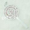 Zinc Alloy Food Pendant, Candy, plated, with rhinestone 