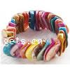 Dyed Shell Bracelet, mixed colors Approx 6 Inch 