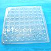 Plastic Bead Container, Square Approx 16mm 