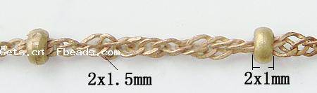 Brass Oval Chain, handmade, twist oval chain, more colors for choice, cadmium free, 2x1.5mm,2x1mm, 100m/Strand, Sold By Strand