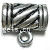 Zinc Alloy Bail Beads, Drum, plated cadmium free Approx 3~4mm 