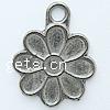 Zinc Alloy Flower Pendants, plated nickel, lead & cadmium free Approx 3mm 