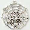 Zinc Alloy Animal Pendants, Spider, plated Approx 1.5mm 