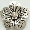 Zinc Alloy Flower Pendants, plated, 5 petal nickel, lead & cadmium free Approx 5mm 