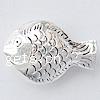 Perles animaux en alliage de zinc, poisson, Placage, plus de couleurs à choisir Environ 3.5mm, Vendu par PC