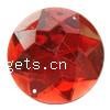 Imitation Taiwan Acrylic Connector, Flat Round, imitation rhinestone & faceted & 1/1 loop Approx 1mm, Approx 