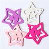 Carved Wood Pendants, Star, mixed colors Approx 1.5mm, Approx 
