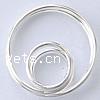 Iron Linking Ring, Donut, plated, smooth, nickel, lead & cadmium free, 20mm 
