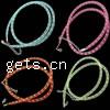Plastic Net Thread Necklace Cord, Plastic Net Thread Cord, iron lobster clasp, mixed colors, 4~5mm Approx 18~19 Inch 