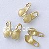 Brass Bead Tips, plated 4mm Approx 0.8mm 