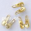 Brass Bead Tips, plated 5.5mm Approx 1mm 