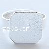 Латунная основа для кольца, Латунь, Другое покрытие, Много цветов для выбора размер:6.5, 1000ПК/сумка, продается сумка