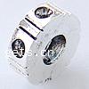 Zinc Alloy European Beads, Donut, plated, without troll Approx 4mm 