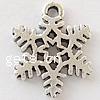 Zinc Alloy Christmas Pendants, Snowflake, plated, Christmas jewelry nickel, lead & cadmium free Approx 2mm 