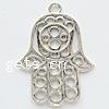 Zinc Alloy Hamsa Pendants, plated, Islamic jewelry nickel, lead & cadmium free Approx 6mm 
