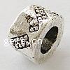 Zinc Alloy European Beads, Tube, plated, without troll Approx 5mm 