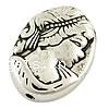 Zinc Alloy Flat Beads, Oval, plated lead & nickel free 