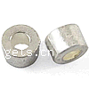 Zinc Alloy European Beads, Tube, plated, without troll Approx 3mm 