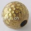 Large Hole Brass Beads, Round, plated 10mm Approx 3mm 