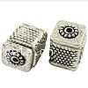 Zinc Alloy Jewelry Beads, Rectangle, plated lead free Approx 1.2mm 
