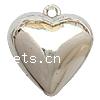 CCB Plastic Pendants, Copper Coated Plastic, Heart, plated lead & nickel free Approx 3mm 