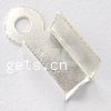 Sterling Silver Cord Tips, 925 Sterling Silver, Rectangle, plated Approx 1.5mm 