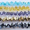 Nachmachung Swarovski 5301 Doppelkegel Perlen, Kristall, facettierte, mehrere Farben vorhanden, 7x6mm, Bohrung:ca. 1mm, Länge:15.5 ZollInch, 100PCs/Strang, verkauft von Strang