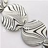 Fancy Printing Shell Beads, Flat Round, double-sided Approx 15 Inch, Approx 