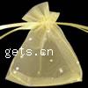 Organza Jewelry Pouches Bags, with Plastic Sequin 