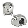 Zinc Alloy European Beads, Pig, plated, without troll Approx 4.5mm 