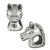 Zinc Alloy European Beads, Horse, plated, without troll Approx 4.5mm 